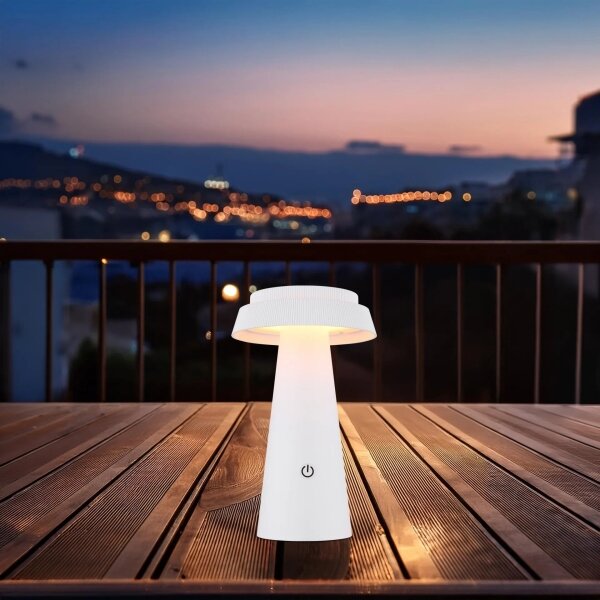 Globo 36624W - LED Stmievateľná solárna dotyková lampa LED/4W/3,7W IP54 biela