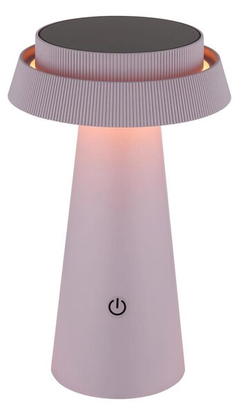 Globo 36624P - LED Stmievateľná solárna dotyková lampa LED/4W/3,7W IP54 ružová