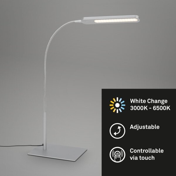 Briloner 7389-014 - LED Stmievateľná stolná lampa SERVO LED/8W/230V 3000/6500K