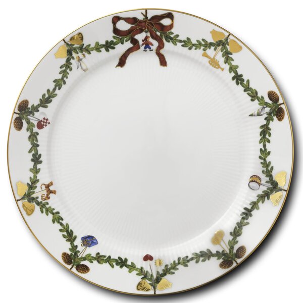 Porcelánový tanier Star Fluted Christmas 27 cm
