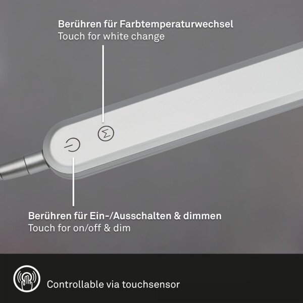 Briloner 7389-014 - LED Stmievateľná stolná lampa SERVO LED/8W/230V 3000/6500K