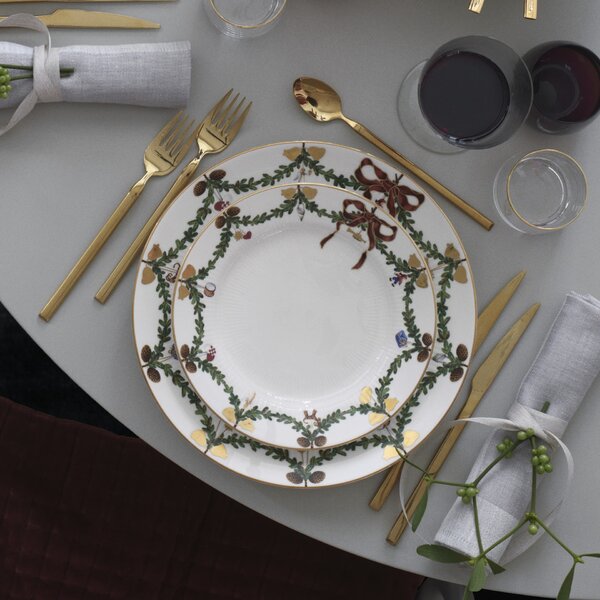 Porcelánový tanier Star Fluted Christmas 27 cm