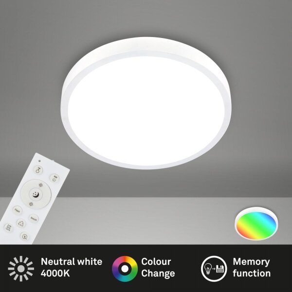 Briloner 3709-016 - LED RGBW Stm. stropné svietidlo LED/22W/230V biela + DO