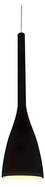 Ideal Lux - Luster na lanku FLUT 1xE27/60W/230V priemer 14,5 cm čierna