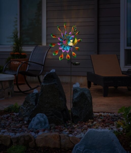 Globo 36017 - LED Solárna dekorácia LED/0,06W/3V IP44 páv