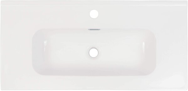 Deante Tubo, keramické umývadlo na zapustenie 800x385x160 mm, biela lesklá, DEA-CTU_6U8M
