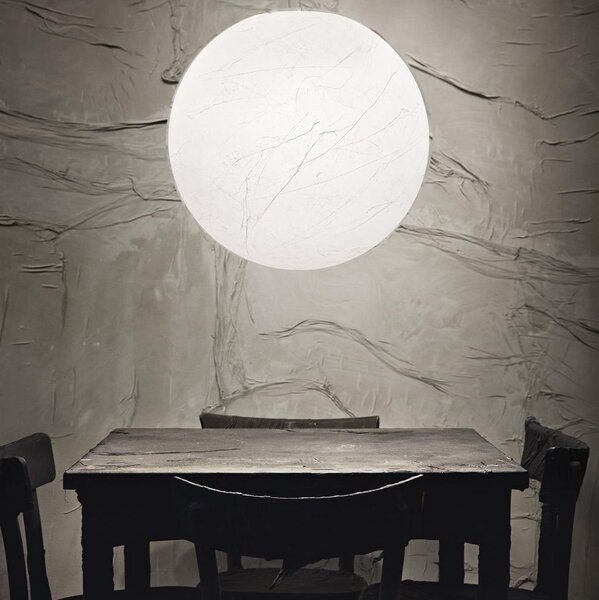 Ideal Lux - Luster na lanku CARTA 1xE27/25W/230V pr. 50 cm biela