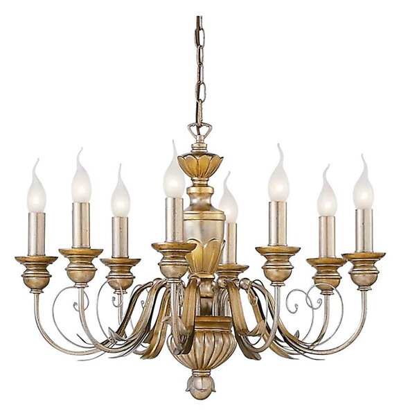 Ideal Lux - Luster na reťazi FIRENZE 8xE14/40W/230V pr. 64 cm zlatá