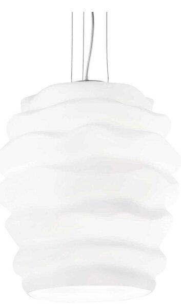 Ideal Lux - Luster na lanku KARMA 1xE27/60W/230V pr. 38 cm biela