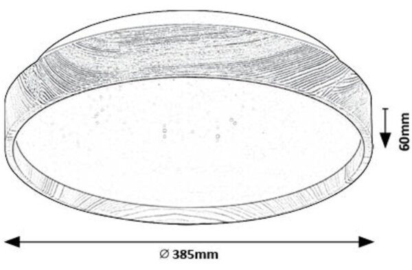 Rabalux 71144 - LED Stropné svietidlo LEANA LED/24W/230V 3000K pr. 38 cm