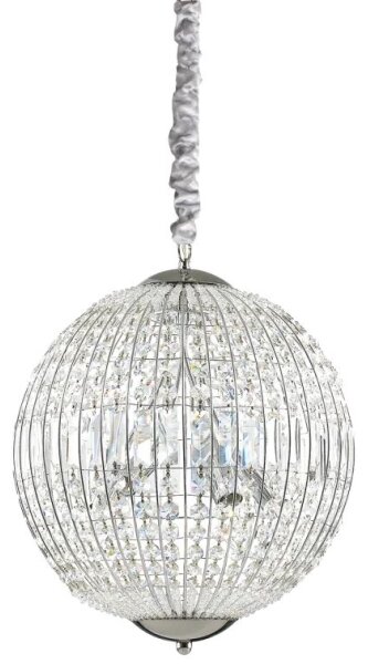 Ideal Lux - LED Krištáľový luster na reťazi LUXOR 6xG9/3W/230V pr. 40 cm číra