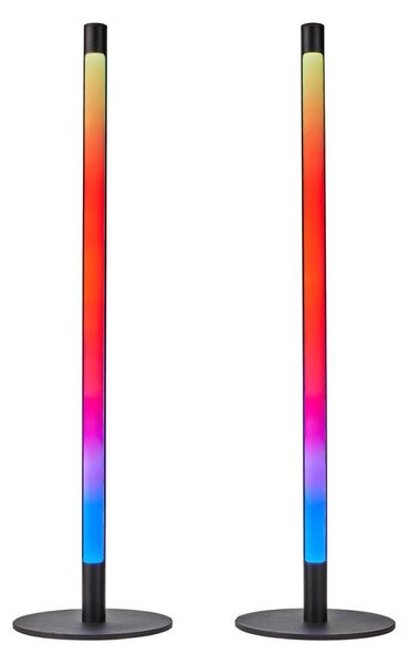 Nedis WIFILD10RGBW-SADA 2xLED RGBIC Stm. stolná lampa LED/36W/230V 2700-6500K+DO