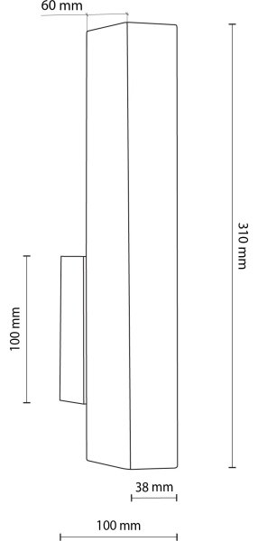 LED Nástenné svietidlo TEO LED/3W/230V 3000K orech