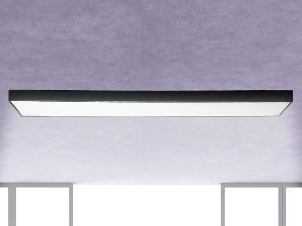LED Stropné svietidlo LED/32W/230V 4000K 120x13 cm čierna