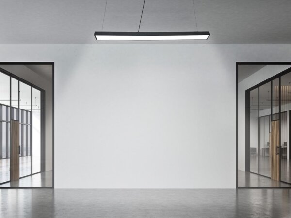 LED Luster na lanku LED/32W/230V 4000K pr. 120 cm čierna