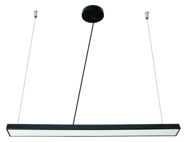 LED Luster na lanku LED/32W/230V 4000K pr. 120 cm čierna
