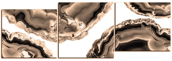 Obraz na plátne - Achát abstrakcia - panoráma 587FD (90x30 cm)
