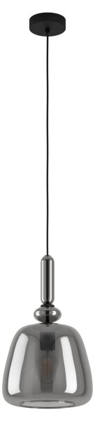 Eglo 39997 - Luster na lanku BOVINO 1xE27/40W/230V dymová