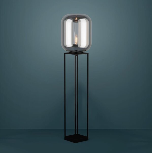 Eglo 39989 - Stojacia lampa BULCIAGO 1xE27/40W/230V dymová
