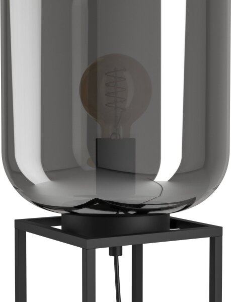 Eglo 39988 - Stolná lampa BULCIAGO 1xE27/40W/230V dymová