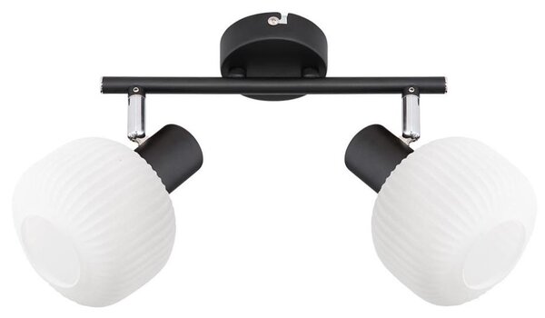 Prezent 27520 - Bodové svietidlo ARYA 2xE14/40W/230V čierna/biela