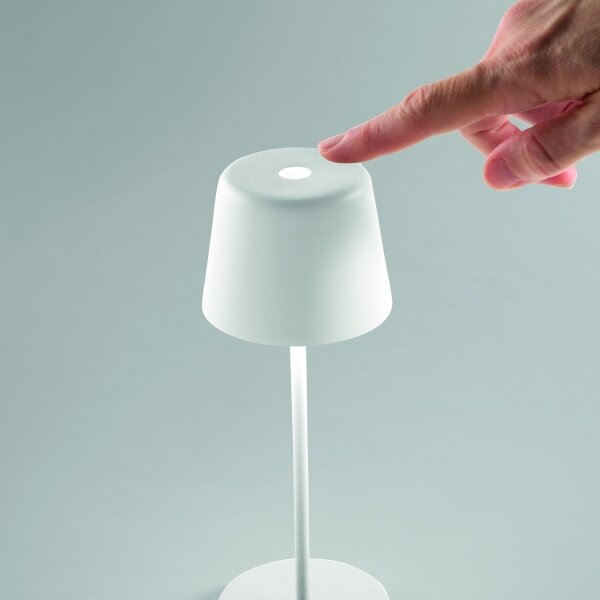 Ideal Lux - LED stmievateľná dotyková stolná lampa CUTE LED/2,5W/3,7V IP65 biela