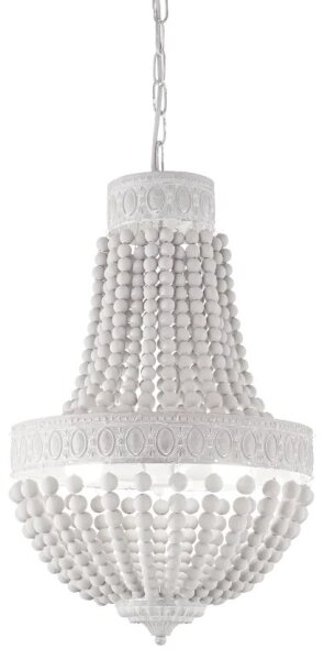 Ideal Lux - Luster na reťazi MONET 6xE14/40W/230V pr. 50 cm konope/biela