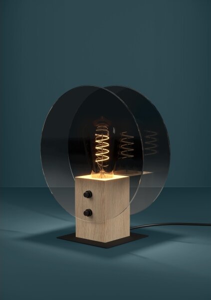 Eglo 390143 - Luster na lanku MILLENA 1xE27/40W/230V dymová