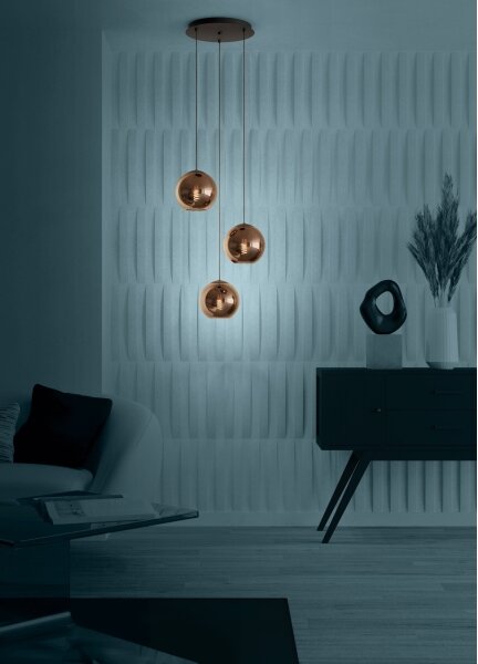 Eglo 390094 - Luster na lanku CORDOBA 3xE27/40W/230V medená