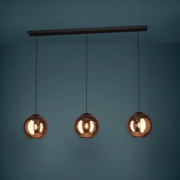 Eglo 390095 - Luster na lanku CORDOBA 3xE27/40W/230V medená