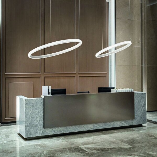 Ideal Lux - LED Luster na lanku MIRACLE LED/25W/230V pr. 40 cm CRI 90 matný chróm