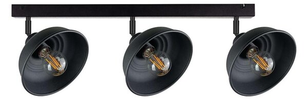 Bodové svietidlo FAUN 3xE27/60W/230V čierna