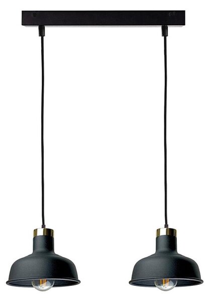 Luster na lanku HEBE 2xE27/60W/230V čierna