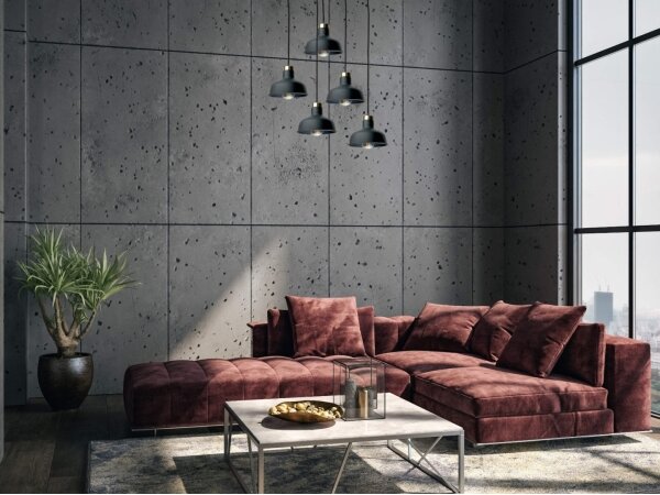 Luster na lanku HEBE 5xE27/60W/230V čierna