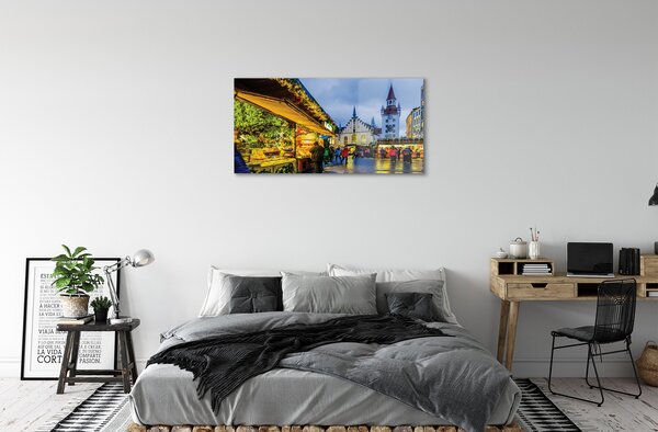 Obraz na akrylátovom skle Nemecko old market prázdniny 100x50 cm 2 Prívesky