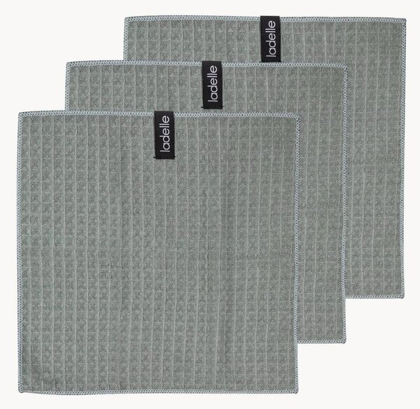 Kuchynské utierky Waffle Sage, 3 ks