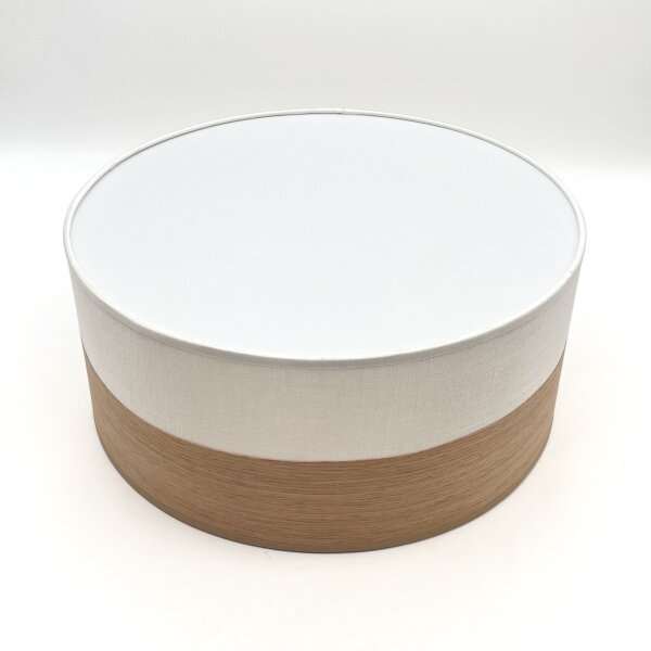 Stropné svietidlo SIRJA WOOD 1xE27/15W/230V pr. 35 cm biela/dub