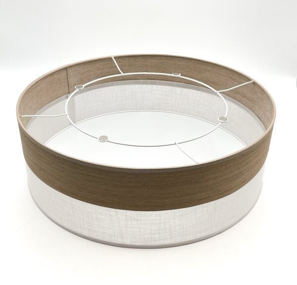 Stropné svietidlo SIRJA WOOD 2xE27/15W/230V pr. 45 cm biela/dub