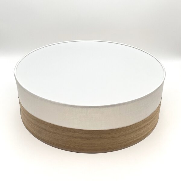 Stropné svietidlo SIRJA WOOD 2xE27/15W/230V pr. 45 cm biela/dub