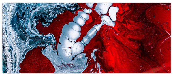 Obraz abstraktných škvŕn (120x50 cm)