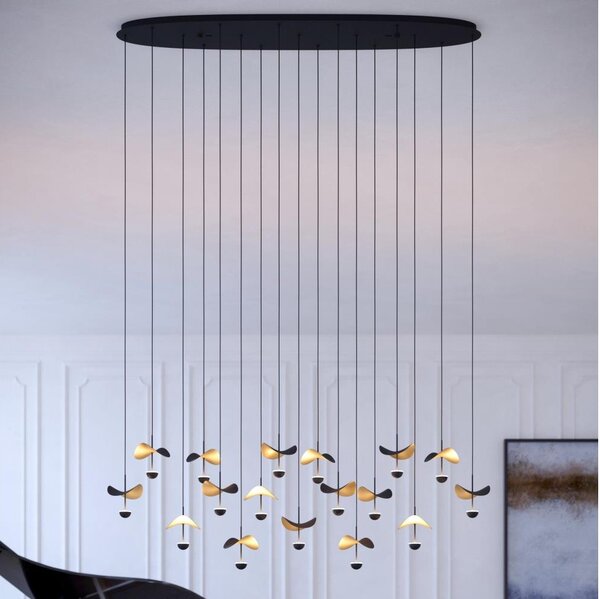 Eglo 390343 - LED Stmievateľný luster na lanku DRACERA 17xLED/2,3W/230V 3000K