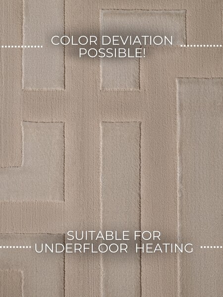 ELLE Decoration , Behúň Perles 106189 Beige Cream z kolekcie Elle, 80x240, béžová, obývacia izba