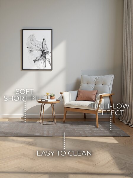 ELLE Decoration , Behúň Perles 106189 Beige Cream z kolekcie Elle, 80x240, béžová, obývacia izba