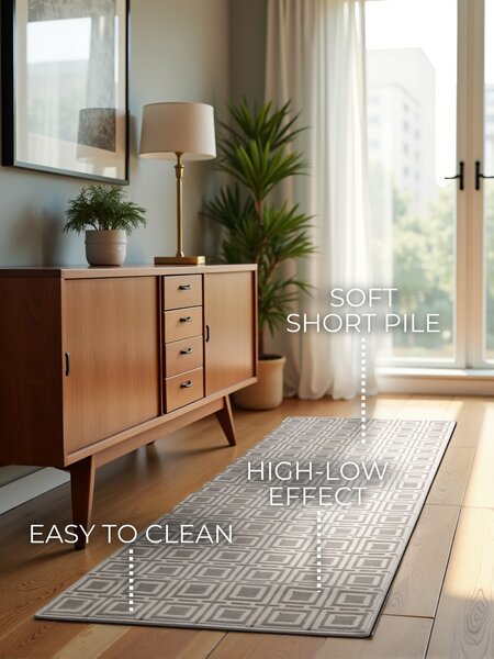 ELLE Decoration , Behúň Perles 106191 Cream z kolekcie Elle, 80x240, béžová, obývacia izba