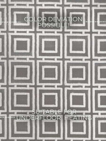 ELLE Decoration, Kusový koberec Perles 106190 Cream Grey z kolekcie Elle, 120x170, šedá, obývacia izba