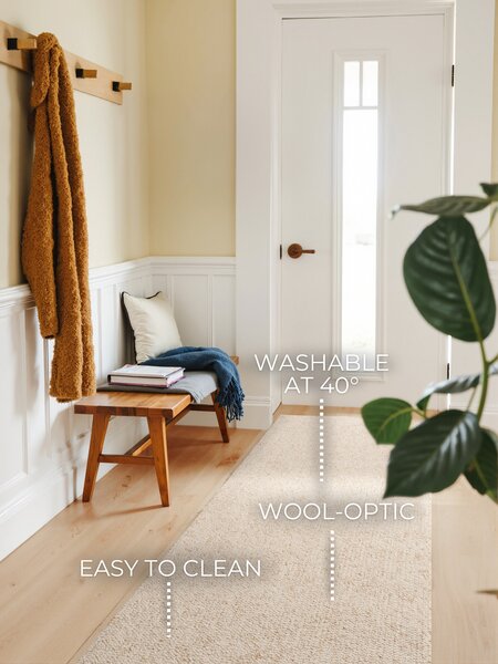 ELLE Decoration , DOPREDAJ: 80x240 cm Běhoun Wolly Ultra 106228 Cream z kolekce Elle, 80x240, biela, obývacia izba