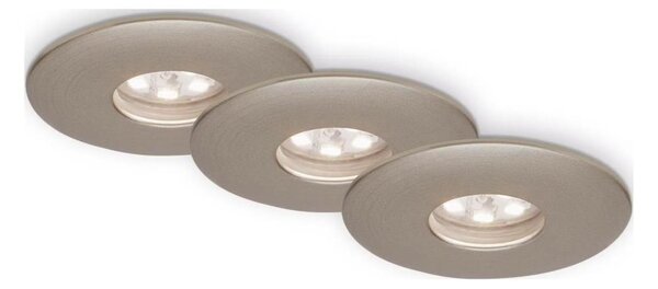 Briloner 7240-032 -SADA 3xLED Kúp. pod. sviet. ATTACH LED/1,8W/230V IP44 mat. chr