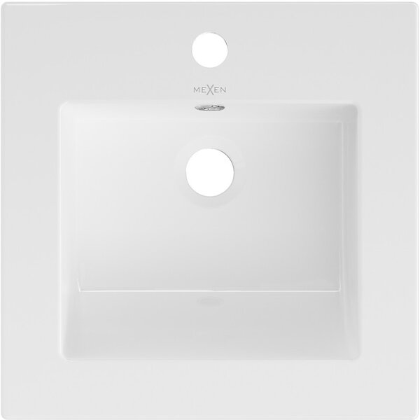 Mexen Atena umývadlo zapustené do dosky 41 x 41 cm, biele - 25014100