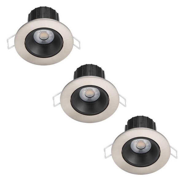Philips - SADA 3x LED Stmievateľné kúpeľňové svietidlo ABROSA LED/9W/230V IP44