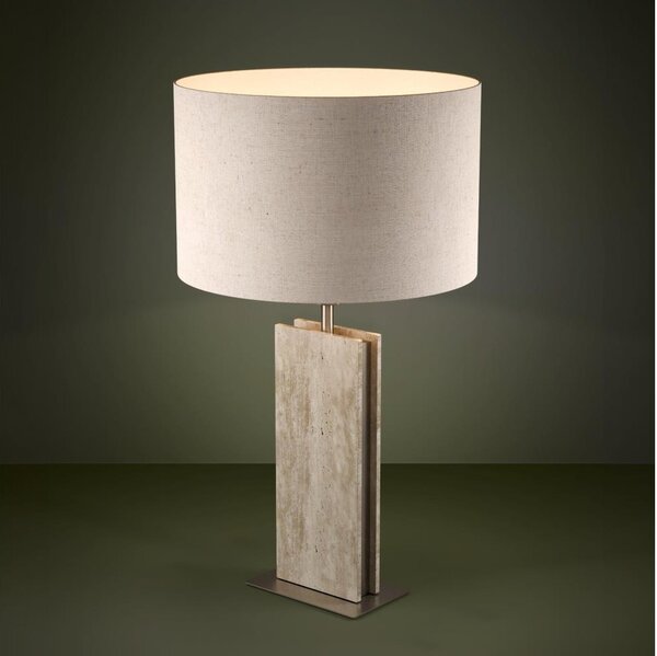 Eglo 390408 - Stolná lampa BELESAR 1xE27/40W/230V béžová